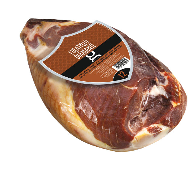 "Diamante" Culatello (Luftgetrockneter Kernschinken mit Schwarte)