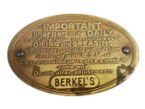 Pflegeanleitung Berkel Aufschnittmaschine