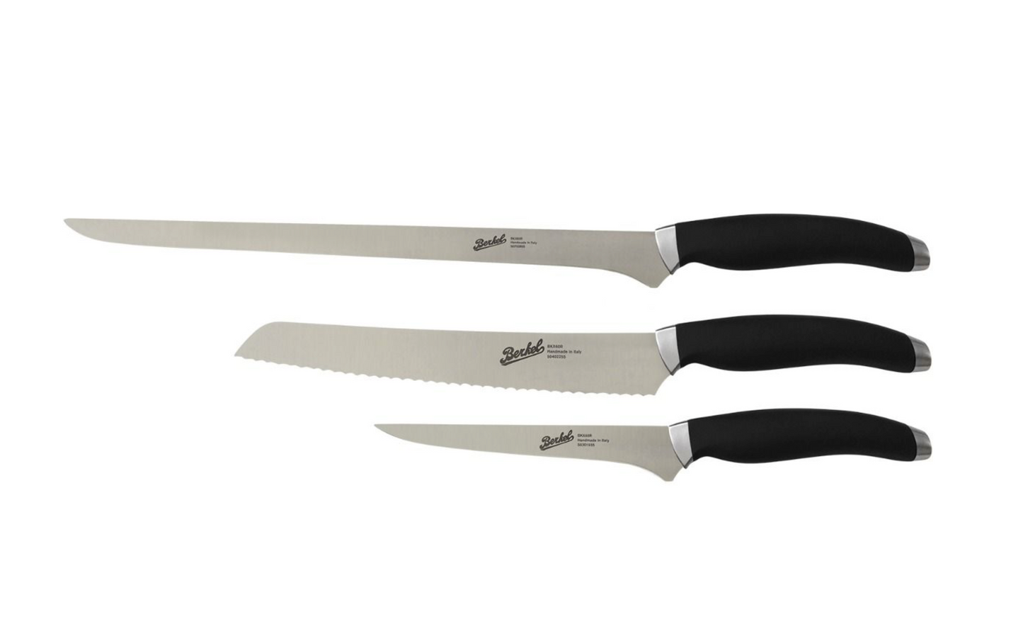 Teknica Set Ham of 3 Knives Black
