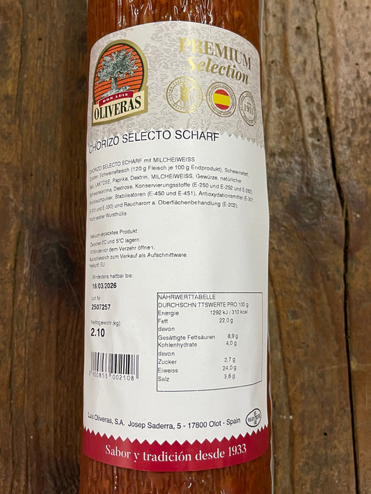 Chorizo Selecto in scharf