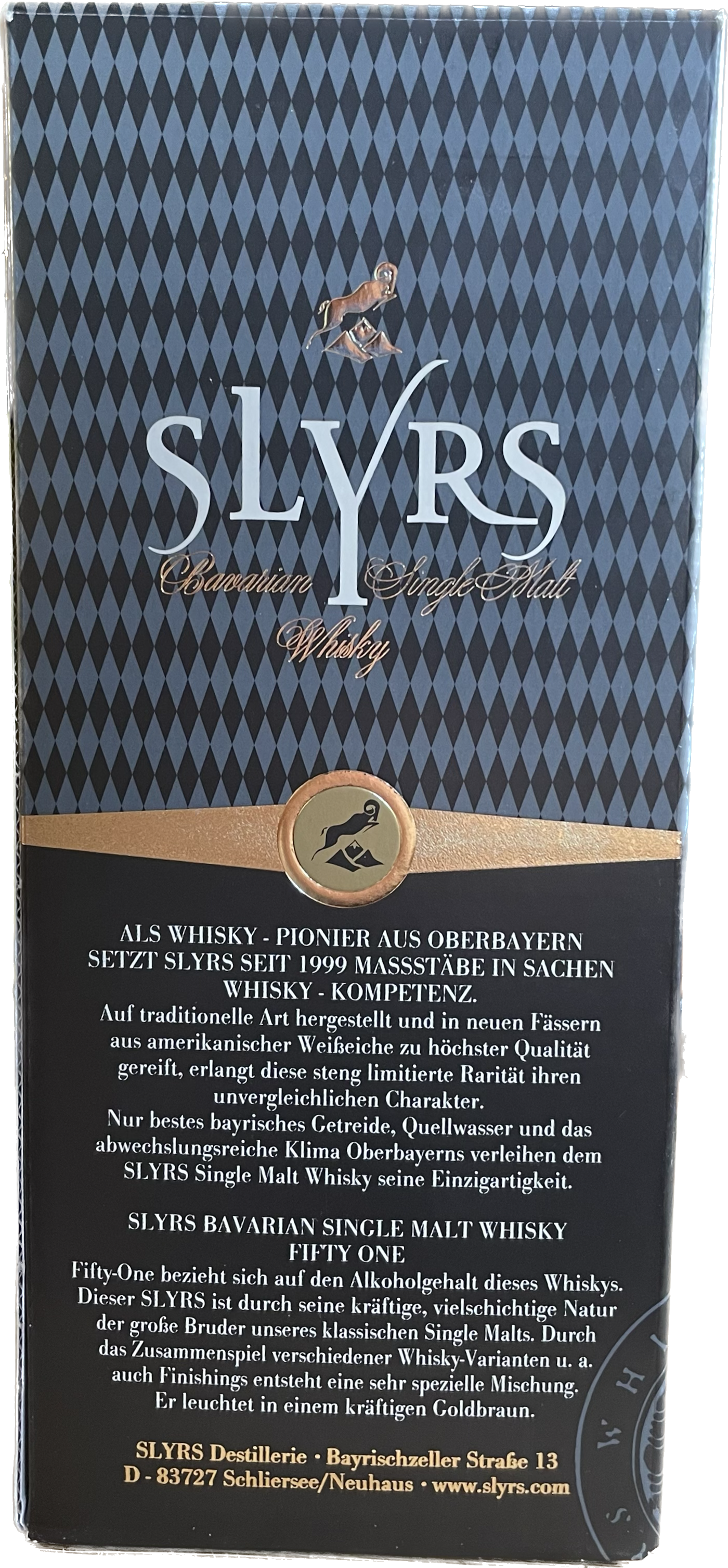 Slyrs Fifty One Single Malt Whisky