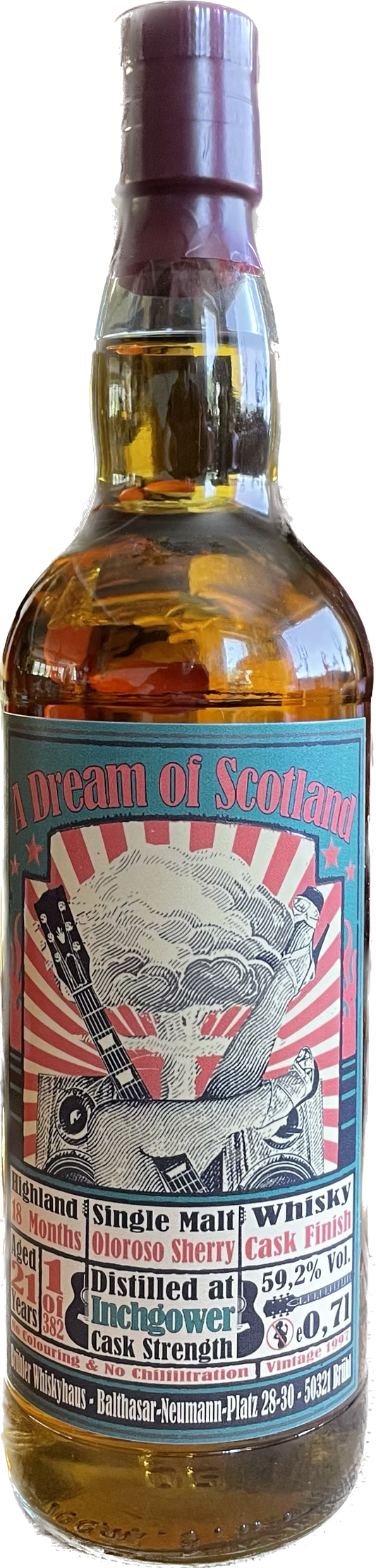 A Dream of Scotland 21 Jahre abgefüllt von Brühler Whiskyhaus