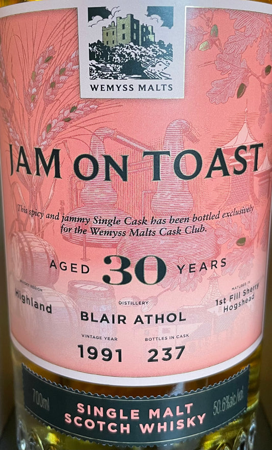 Jam On Toast 30 Jahre Single Malt Whisky