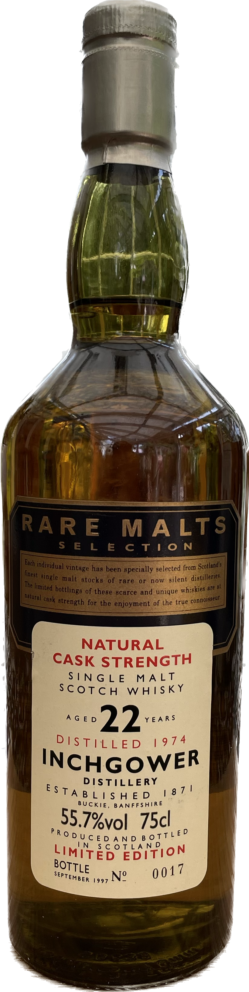 Inchgower 22 Jahre 1974 Limited Edition Rare Malt Whisky