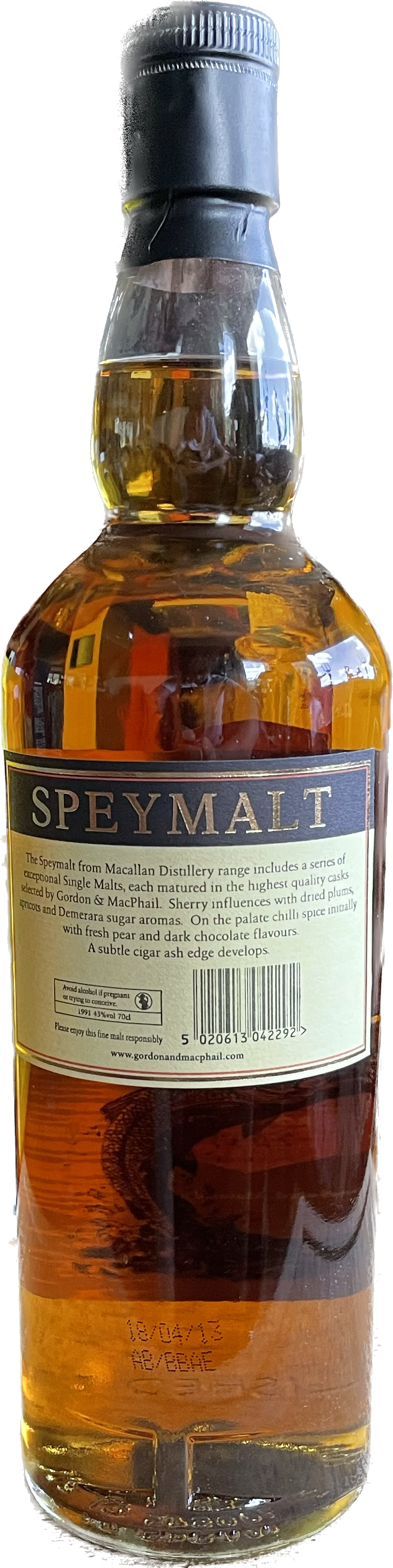 Speymalt Macallan von 1991 Whisky
