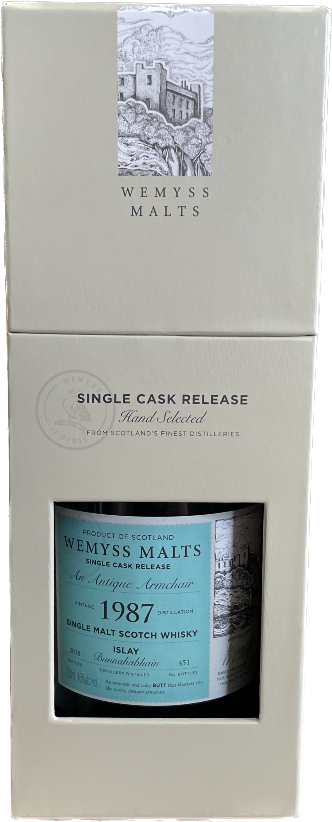 Bunnahabhain von 1987 An Antique Armchair Malt Whisky