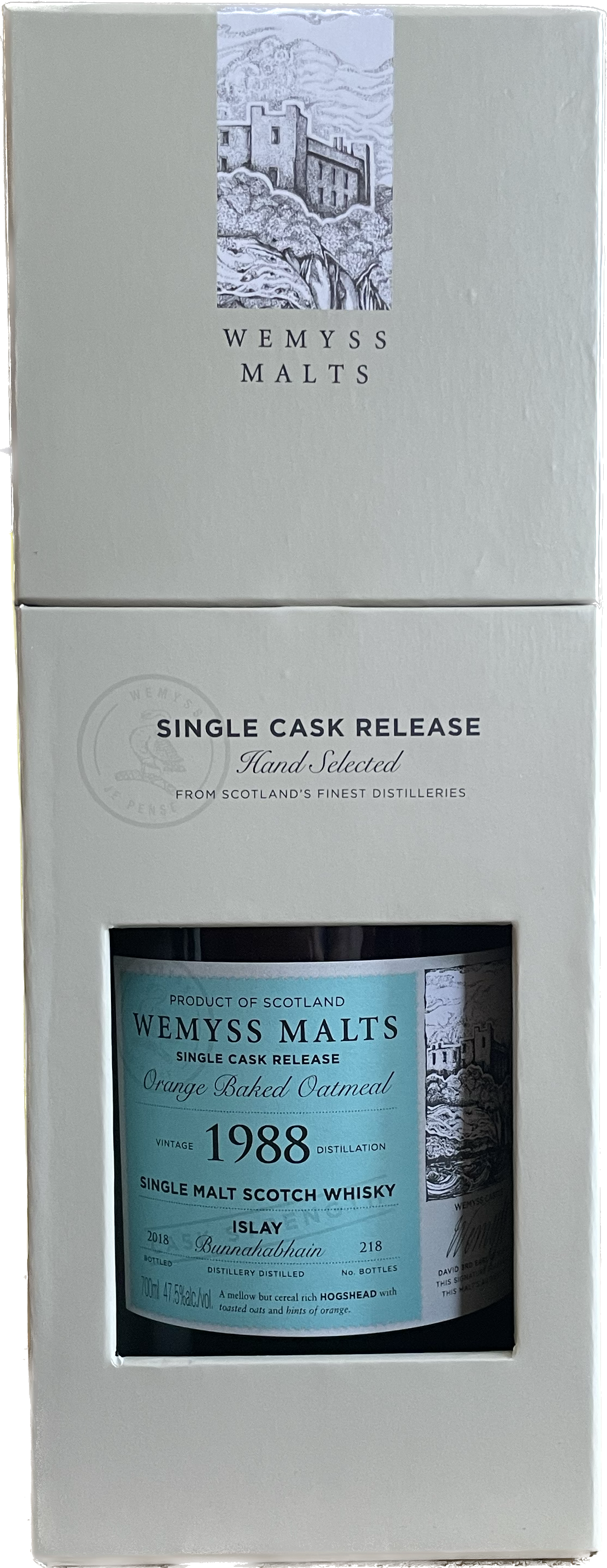 Bunnahabhain von 1988 Orange Baked Oatmeal Whisky