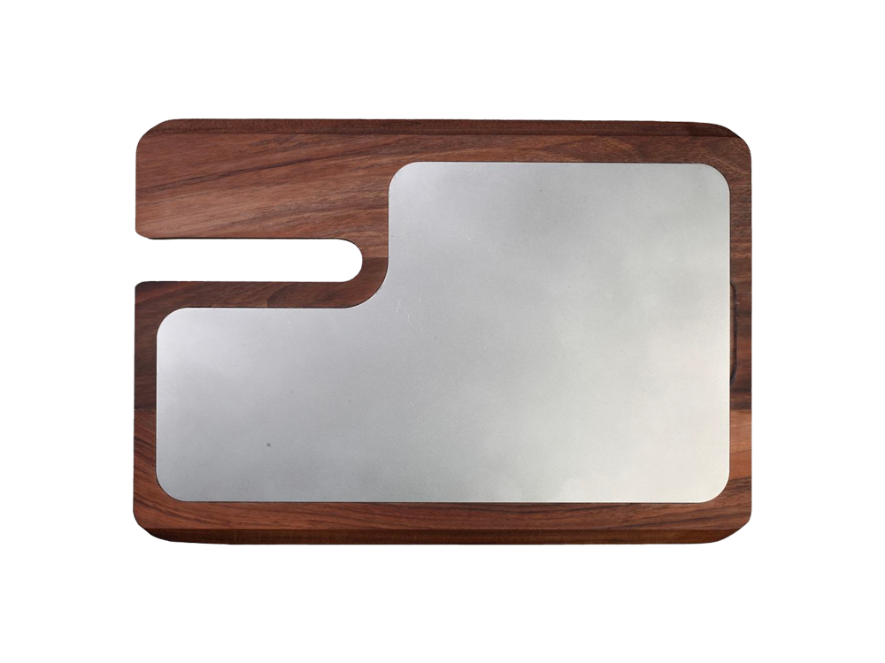 Schneidebrett mit Edelstahlplatte Red Line 220-250