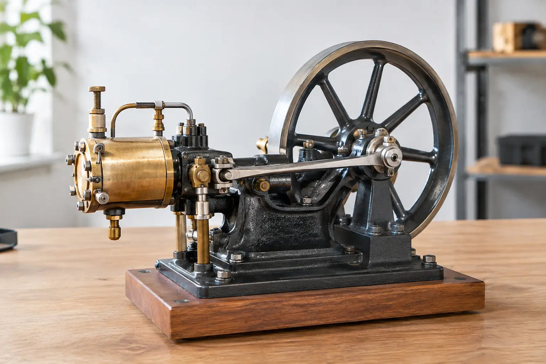 Restaurierte Schwungradmaschine im Test
