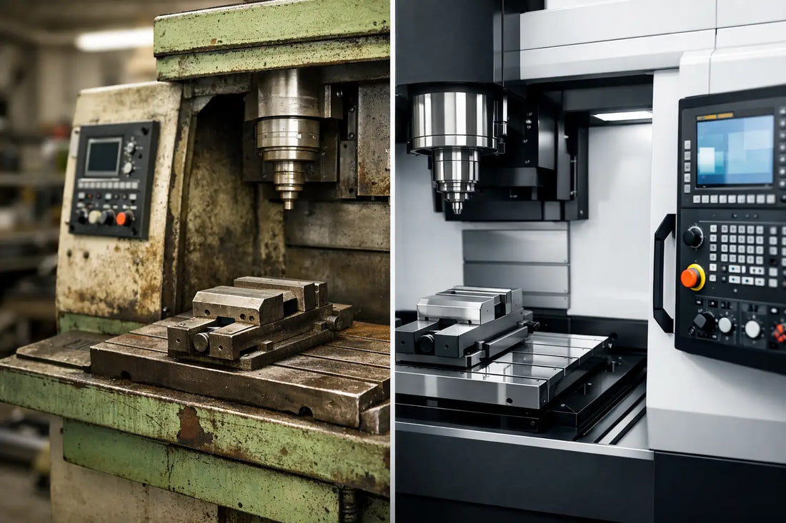 Restauriertes Modell versus Neumaschine