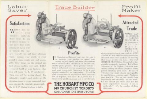 Original Verkaufsflyer Berkel 1920