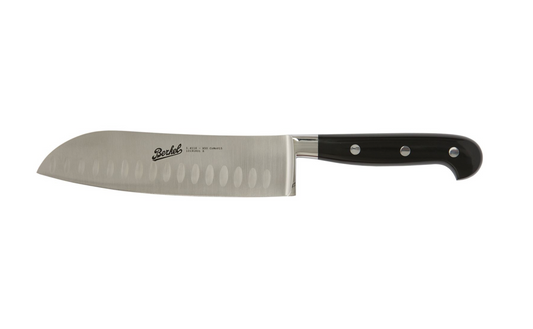 Adhoc Glossy Black Santoku knife cm.18