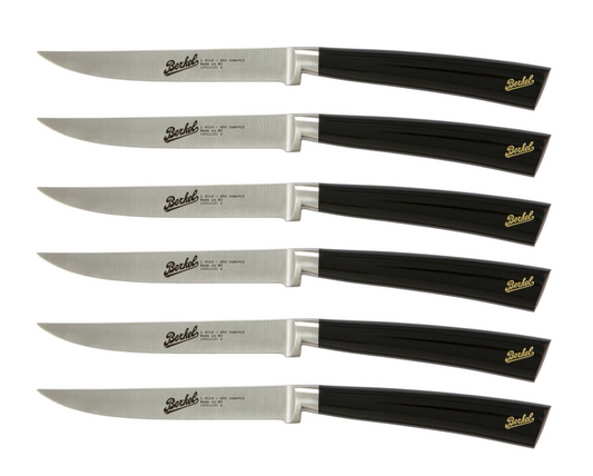 Elegance Glossy Black - Steak set 6 pcs.