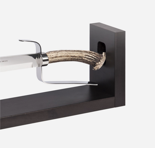 CHAMPAGNERSÄBEL SUPERIOR DEER - Sabre a Champagne mit Holz Ständer