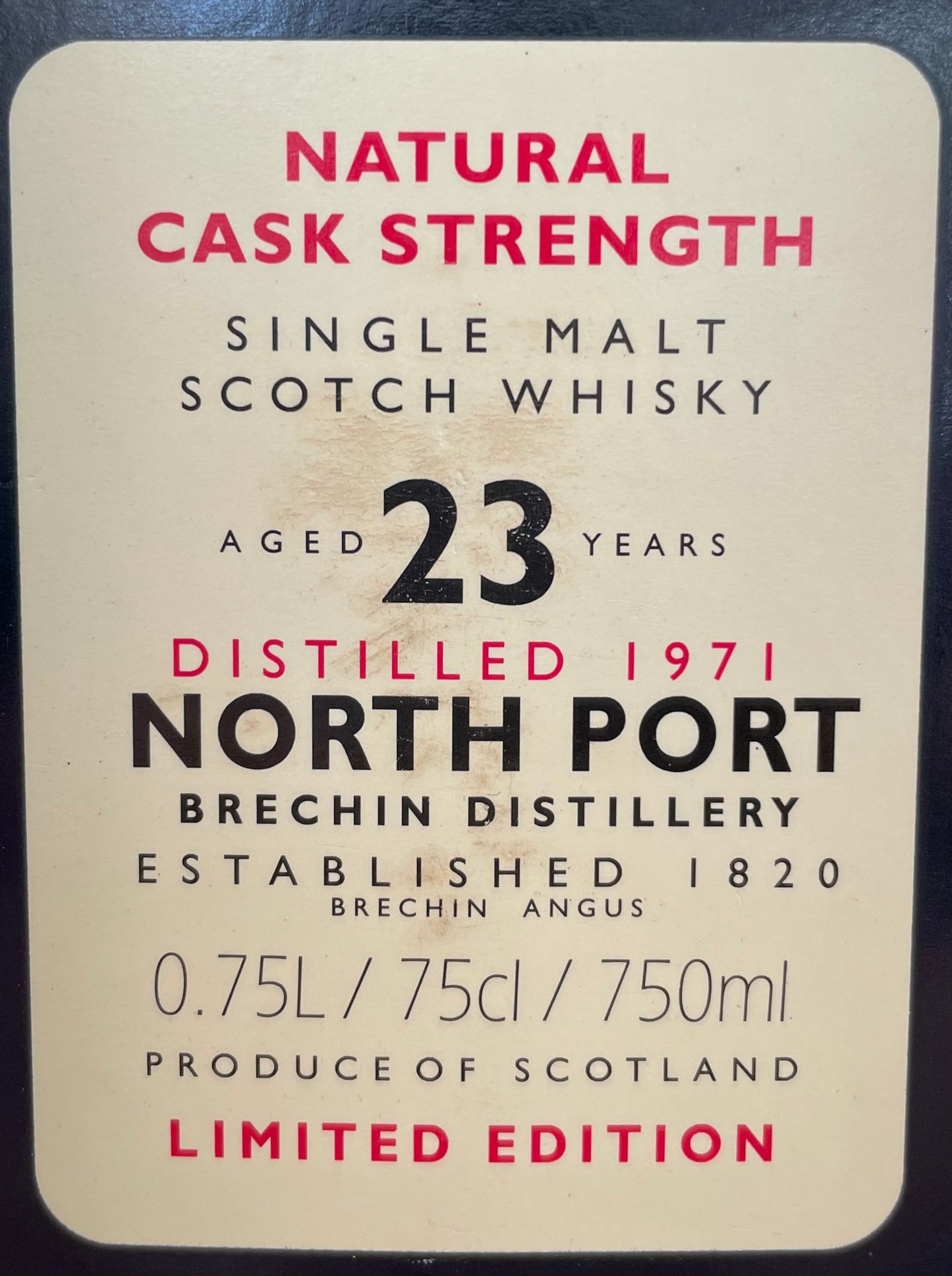 North Port 23 Jahre Rare Malt Whisky