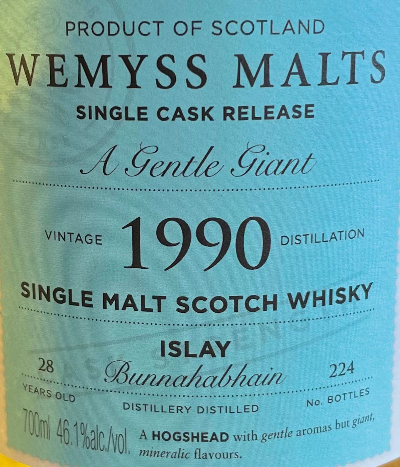 Bunnahabhain von 1990 A Gentle Giant Malt Whisky