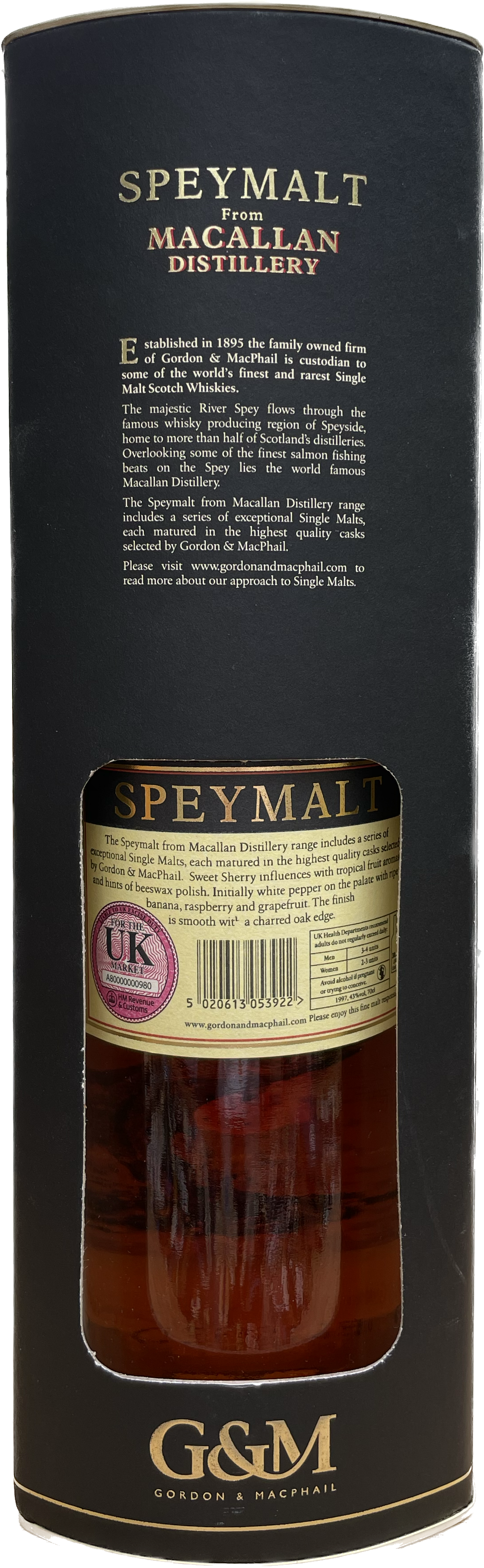 Speymalt Macallan von 1997 Single Malt Whisky