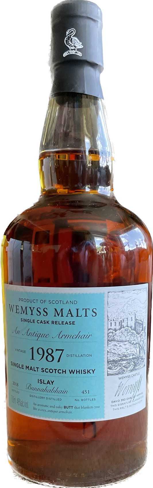 Bunnahabhain von 1987 An Antique Armchair Malt Whisky