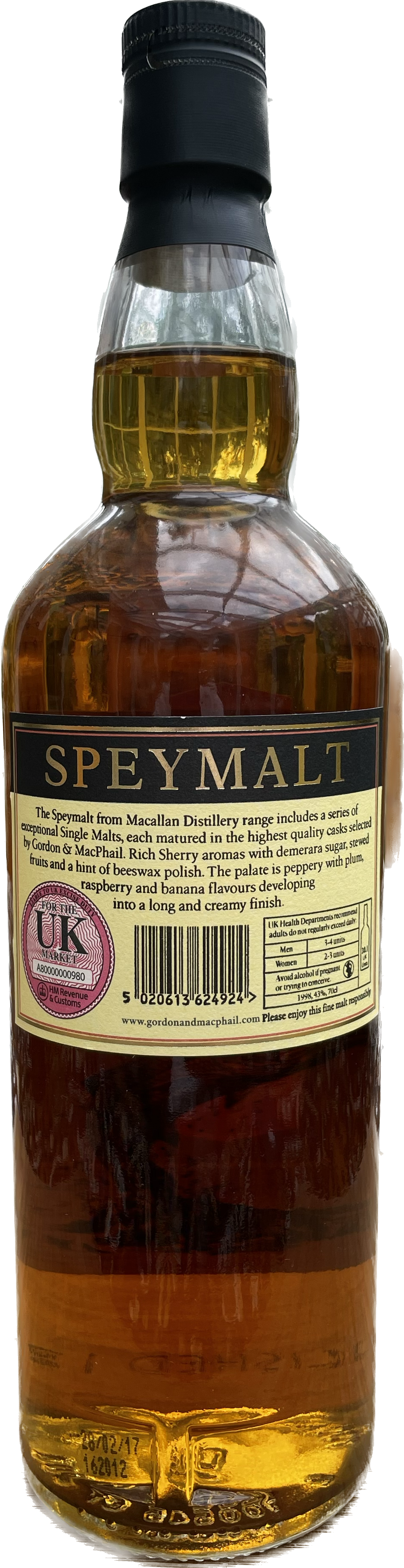 Speymalt Macallan von 1998 Whisky