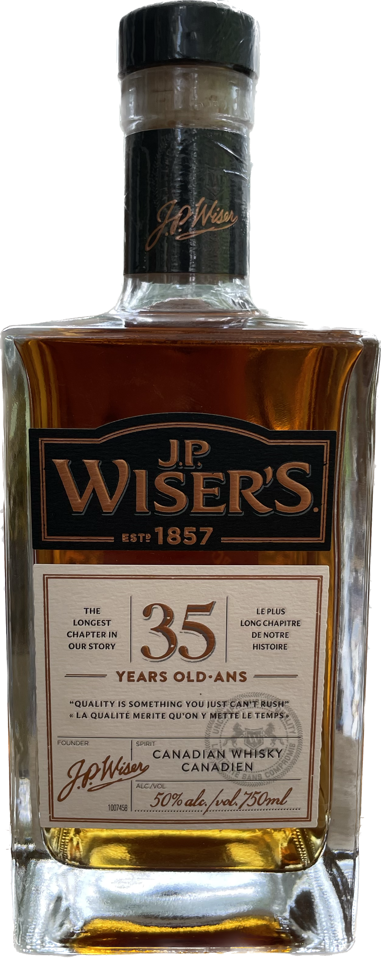 J.P. Wiser‘s 35 Jahre Whisky