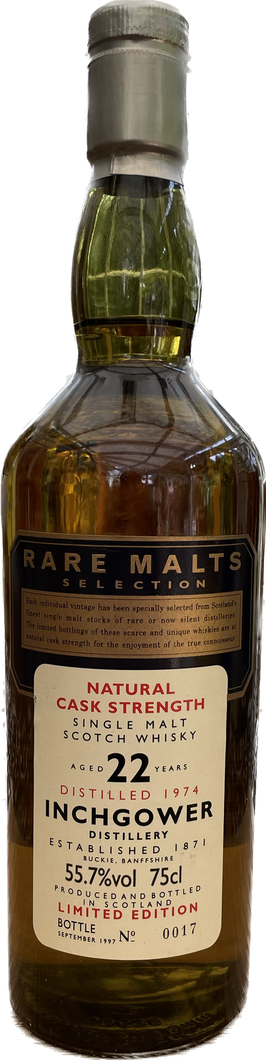 Inchgower 22 Jahre 1974 Limited Edition Rare Malt Whisky