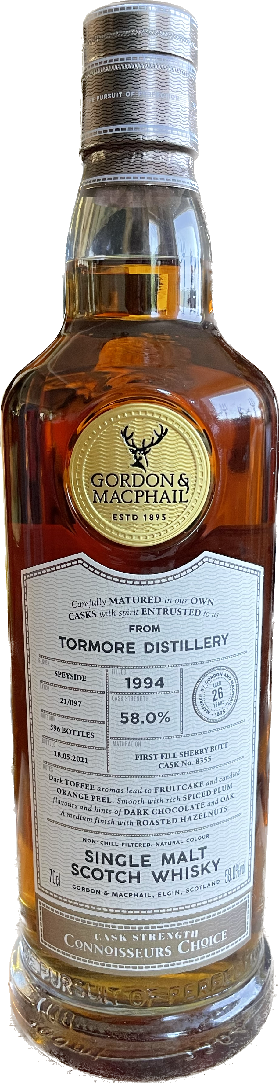 Tormore Distillery von 1994 Single Malt Whisky