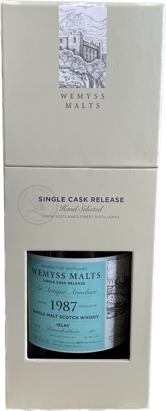 Bunnahabhain von 1987 An Antique Armchair Malt Whisky