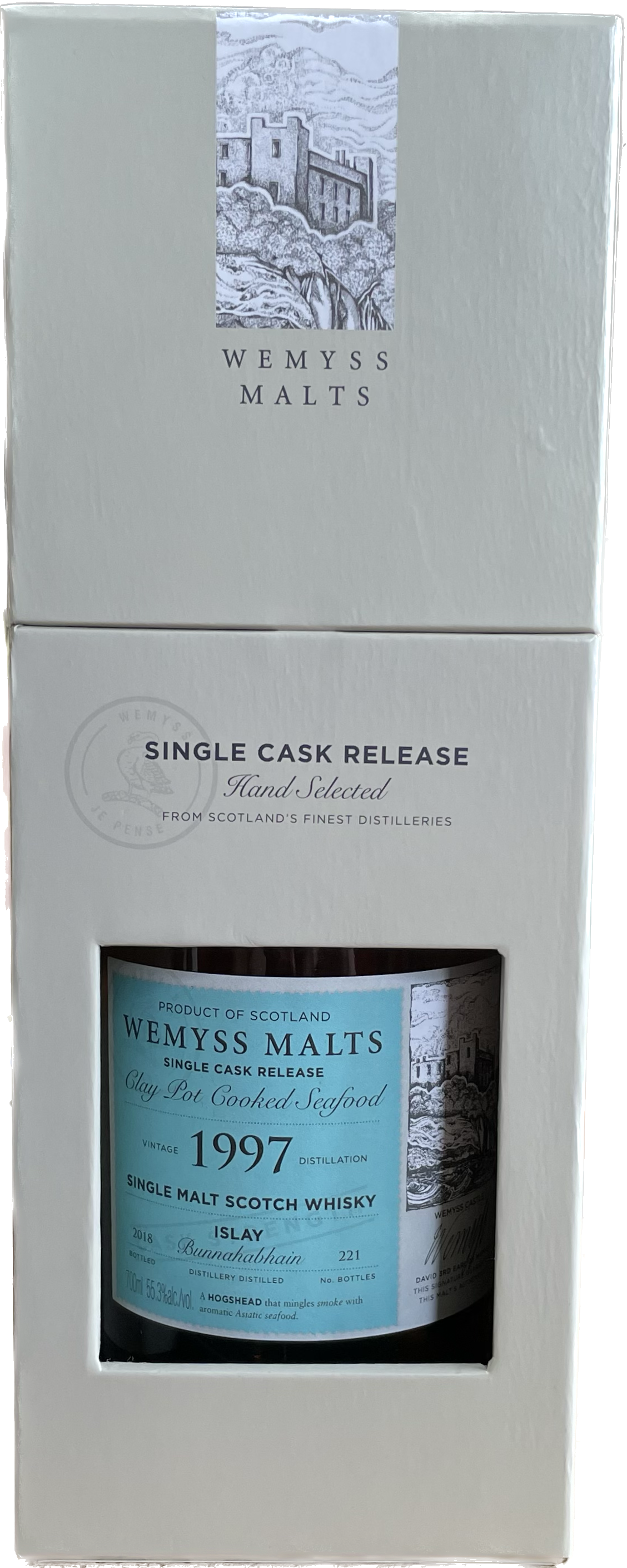 Bunnahabhain von 1997 Clay Pot Cooked Seafood Malt Whisky