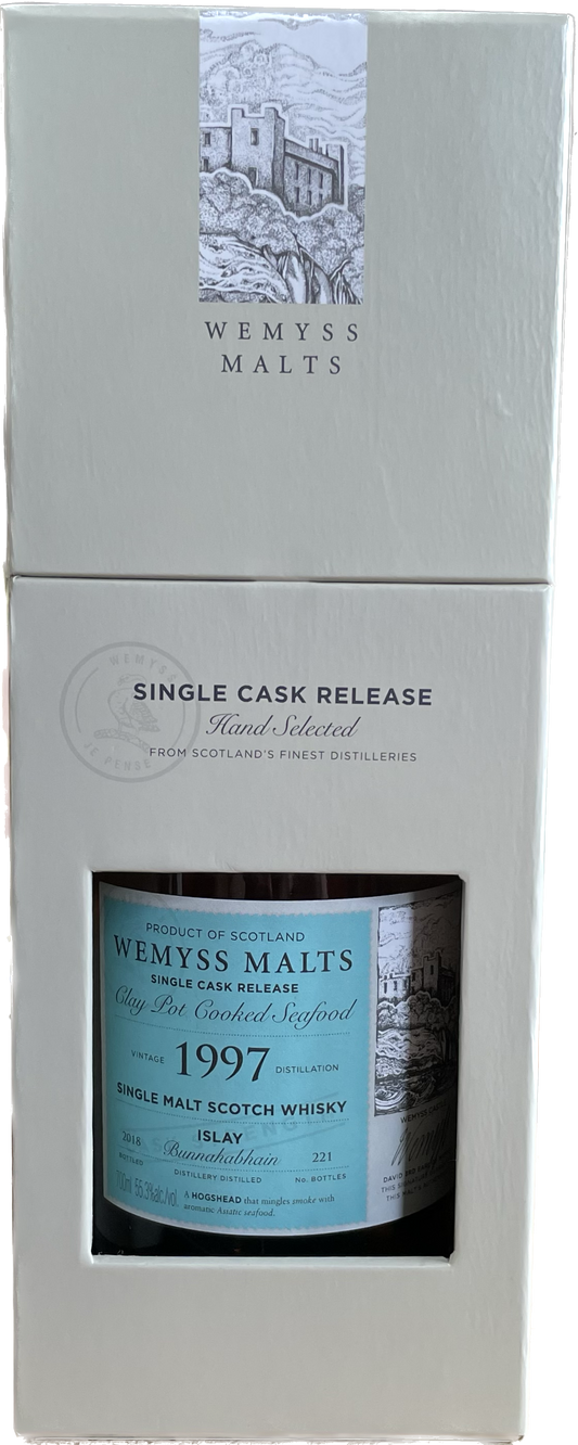 Bunnahabhain von 1997 Clay Pot Cooked Seafood Malt Whisky