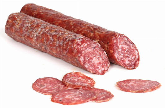 Knoblauch Salami