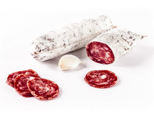Knoblauch Salami